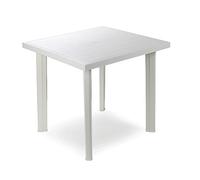 ipae progarden Table en Plastique Blanc 80x75x72h cm. Flocon