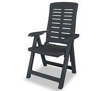 Ipae-Progarden Yuma Multi-Position Pliable fauteuils, Anthracite, 60 x 61 x 109 cm