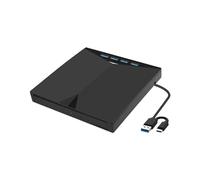 ipago Disque Externe pour Ordinateur Portable, Disque Externe, Lecteur de données sur clé USB, Lecteur Optique USB Haute Vitesse, graveur de Lecteur Portable USB 3.0 Type-c Lecteur de Disque