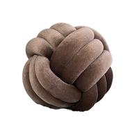 IPAGSEFWE Coussin à nœuds, Coussin d'oreiller en Velours tissé à la Main, Boule nouée Trois brins for Baie vitrée, Multicolore