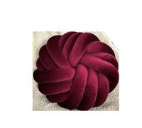 IPAGSEFWE Coussin à nœuds, Oreiller Rond à Trois brins en Velours noué tissé la Main Multicolore