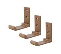 IPAGSEFWE Crochets muraux pliables, Pack De 3 Patères Pliantes Multicolores Petites Et Grandes(Brass,L)