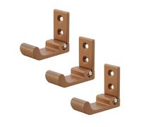 IPAGSEFWE Crochets muraux pliables, Pack De 3 Patères Pliantes Multicolores Petites Et Grandes(Brass,S)