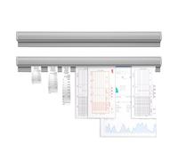 IPAGSEFWE Porte-Commandes pour Restaurant, Lot de 2 Barres à Tickets Autocollantes argentées sans perçage avec Fente for Stylo, Plusieurs Tailles(L 48inch)