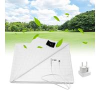 iPalamila Drap de Lit de Mise à la Terre Tapis de mise à la terre conforme à la norme UE, drap de mise à la terre avec 10 % de fibre d'argent et 90 % coton biologique, tapis de mise à la terre pour un