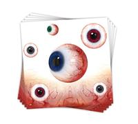 Ipalmay Lot de 40 serviettes en papier jetables pour Halloween, fête d'Halloween, 16,5 x 16,5 cm pour fêtes saisonnières, événements sur le thème de l'horreur