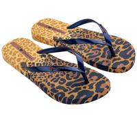 Ipanema Femme Animal Print VI FEM Flip-Flop, Yellow/Pearly Blue, 43 EU