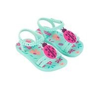 Ipanema Bébé Fille Daisy II Baby Sandale, Vert Vert et Rose, 21 EU