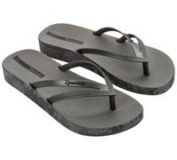 Ipanema Femme Bossa Soft V FEM Flip-Flop, Grey/Dark Silver, 38 EU