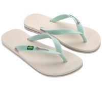 Ipanema Femme CLAS Brasil II FEM Flip-Flop, Beige/Light Green, 38 EU