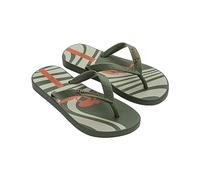 Ipanema Classic XII Kids Flip-Flop, Green/Orange, 38 EU