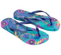 Ipanema Femme Animale Print III Fem Sandale Plate, Bleu métallique, 38 EU