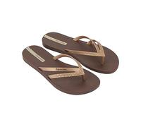 Ipanema Femme Bossa FEM Flip-Flop, Brown/Gold, 37 EU