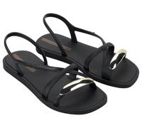Ipanema Glam Ring Sandales en caoutchouc pour femme, Noir doré., 37 EU