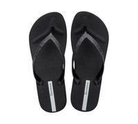 Ipanema Flip Flops Tongs Mesh Chic Plat Fem Noir Pailleté 9 UK