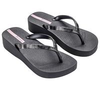 Ipanema Mesh X Plateforme Chaussons En Caoutchouc Pour Femmes En Noir UK 5 - 8