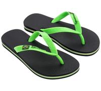 Ipanema Mixte Enfant Classic Brasil II Kids Tongs, Noir (Black/Green), 37 EU