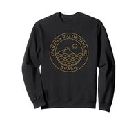 Ipanema Rio de Janeiro Brésil Retro Beach Sunset Sweatshirt