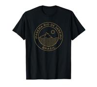 Ipanema Rio de Janeiro Brésil Retro Beach Sunset T-Shirt