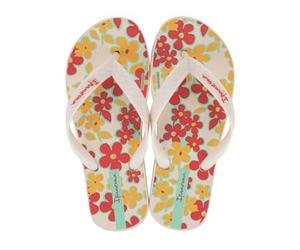 Ipanema Thèmes XV Kids, Flip-Flop pour filles, Beige/jaune/rouge, 29/30 EU