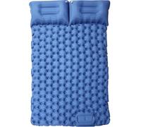 iParaAiluRy Matelas Autogonflant 2 Personnes, Matelas de Camping Autogonflant avec Pompe à Pied, Portable Tapis de Matelas Pneumatique pour la Randonnée, Plage, Voyage, Pique-Nique