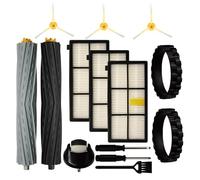 iParto Piezas de Repuesto Accesorios para iRobot Roomba Serie 800 900 805 860 890 870 871 880 960 980 981 985 Llantas Rueda Giratoria Cepillo Lateral Cepillo Rodillo Principal Filtro con Herramientas