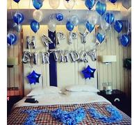 iPartycool hb2s 42pcs fête anniversaire ballons Kit, 3D Premium réutilisable feuille d'aluminium lettre bannière et Eco - friendly et latex ballons set décoration et fournitures