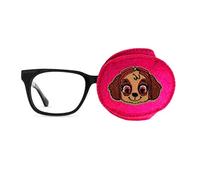 iPatching Patch orthopédique brodé réutilisable pour enfants et adultes - Pour amblyopie - Traitement par occlusion des yeux paresseux - Patte de chien et fille