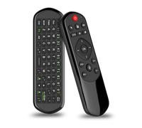 iPazzPort Clavier Universel TV Air Mouse Bluetooth et 2,4 G, entrée vocale pour Smart TV/Android Box/PC/HTPC, télécommande QWERTY (Apprentissage Infrarouge)