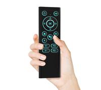 iPazzPort Mini clavier Bluetooth avec télécommande Air Mouse - Mini clavier rétroéclairé sans fil Bluetooth 2,4 G pour Smart TV