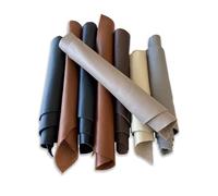 IPEA 1 kg Chutes de Cuir - Découpes de Vraie Cuir de Couleurs Mélangées Classiques en Tailles Aléatoires - Pièces de Cuir de Formes variées - Restes de Production Artisanale