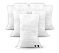 IPEA 10 Sacs pour Emballage, Jardin, Débris polypropylène - Taille 105 x 55 cm - Sac Multi-Usage pour Légumes, Sabel, Décombres, Objets - Couleur Blanc - 10 Pièces