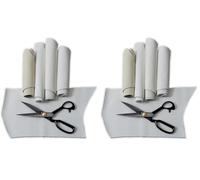 IPEA 500 Grammes Chutes de Cuir Véritable couleur Blanc - Made in Italy - Découpes dans Différentes Formes Nuances, Épaisseurs et Types - 4 Coupelles de Cuir Premium - Restes de Production Artisanale