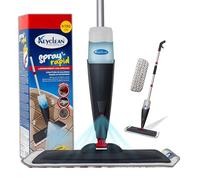 IPEA Balais Serpillère Vaporisateur en Aluminium avec Chiffon en Microfibre - Super Léger - Mop Spray Pulvérisateur pour Maison, la Cuisine, Le Bois Dur, Le Stratifié, Le Bois, la Céramique