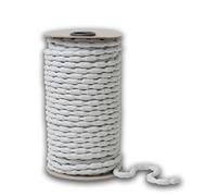 IPEA Bande plombée pour rideaux, tissus, moustiquaires - Super lourde 200 g/m - 3 m - Fabriquée en Italie - Ruban de plomb pour rideaux - Poids lourd, poids de lestage - Blanc - 200 g/m²