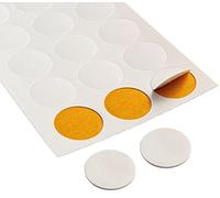 IPEA Cache Couvre Vis Adhésif 20 mm en PVC Blanc - 120 pièces - Fabriqué en Italie - Bouchon adhésif Cache-Trou et vis pour Meubles, Armoires, Murs - Cache Vis pour Trous - Blanc