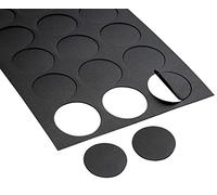 IPEA Cache Couvre vis Adhésif 20 mm en PVC Noir - 120 Pièces - Fabriqué en Italie - Bouchon Adhésif Cache-Trou et Vis pour Meubles, Armoires, Murs - Cache vis pour Trous - Noir