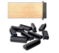 IPEA Capuchons pour Lattes de Lit en Plastique - 10 pièces - Fabriqué en Italie - Bouchons pour pour Sommier - Supports à Lattes pour Lattes de 65 à 70 mm d'épaisseur de 9 mm