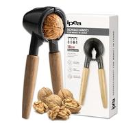 IPEA Casse-noisette en Aluminium avec Poignée en Bois - Écraser les noix avec Deisgn Classique pour noix, noisettes, amandes, fruits secs - Multi-usage pour cuisine - Equipé d'un ressort à traction