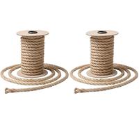 IPEA Corde en Jute Naturelle de 12 mm pour Décorations et Bricolage - Fabriqué en Italie - 10 mètres - Corde en Jute résistante pour Artisanat, Décoration, Chat, Jardin, Maison (Lot de 2)