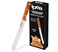 IPEA Couteau à Pain Professionnel avec Lame Dentelée en Acier Inoxydable - Couteau Tranchant Multi-usages pour Couper le Pain, les Petits Pains, les Fruits avec une Coupe Précise - 33 cm