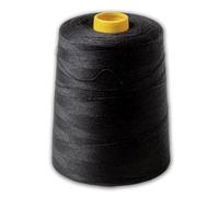 IPEA Fil à Coudre Noir Professionnel - GRANDE BOBINE de 9000 mètres (10000 yards) - Fil pour Machine à Coudre, Surjeteuse, Couture à la Main - Fil Résistant et Anti-nœuds pour Couture et Retouches