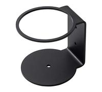 IPEA Porte-Bouteille Mural en Fer - Porte-Bouteille Mural pour Distributeur de Gel désinfectant, Savon, Bouteilles Porte-Distributeur, Noir, Hauteur 90 mm