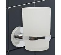 IPEA Porte Brosse à Dents Mural Auto-Adhésif Mural avec Gobelet - Pas Besoin de Perçage - Design Moderne - Élégant Porte-brosses à Dents et Dentifrice à Coller dans la Salle de Bain, Douche, Maison