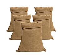 IPEA Sacs en toile de Jute grandes 80 x 50 cm - 5 unités - Sac de Jute Naturelle pour Bricolage, Décoration, Jardin, Boîte à Objets, Noël, Fêtes,