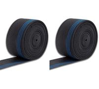 IPEA Sangle élastique pour Canapé, Chaises, Tapisserie - [ 10 Mètres ] - Made in Italy - Corde de Serrage pour Assise et Dossier - Fauteuil - élastique 70% - Largeur 70 mm - Noir (Lot de 2)