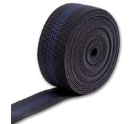 IPEA Sangle élastique pour Canapé, Chaises, Tapisserie - [ 10 Mètres ] - Made in Italy - Corde de Serrage pour Assise et Dossier - Fauteuil - élastique 50% - Largeur 50 mm - Noir