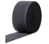 IPEA Sangle élastique pour Canapé, Fauteuil, Tapisserie - [ 10 Mètres ] - Made in Italy - Largeur 70 mm - Corde de Serrage pour Assise et Dossier - Fauteuil - élastique 90% - Noir