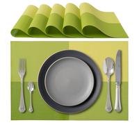 IPEA Sets de Table américains élégants 45 x 30 cm pour dîner, déjeuner, Petit déjeuner, 6 unités - Sets de Table Lavable, résistant à la Chaleur, antidérapant, Anti-Taches pour Table de Cuisine et