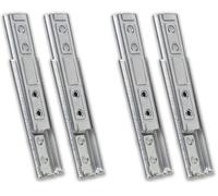 IPEA Supports pour Fixation de Tête de Lit, Canapés et Meubles - 2 pièces - crochets encastrés en métal pour décoration - baïonnettes - connecteurs universels pour pièces de lits et canapés (Lot de 2)